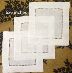 Set of  120 Fashion Cocktail Napkins 6x6