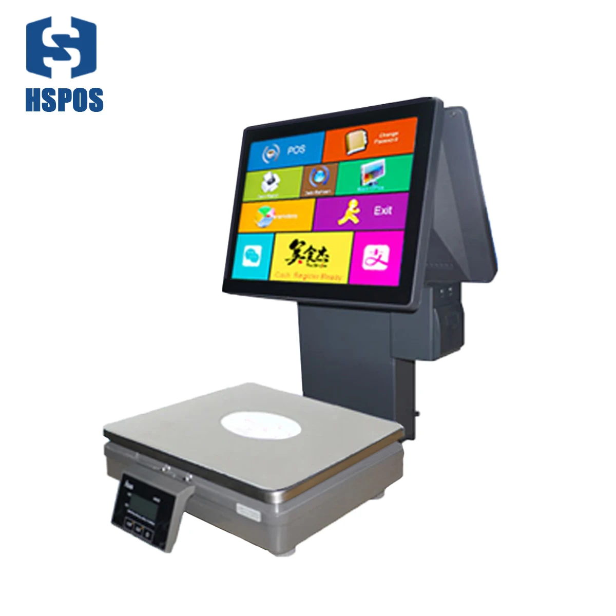 HSPOS 15kg Digital Weighing Scale POS Scale Balance Price Cash Register Receipt Scale  HS-381B