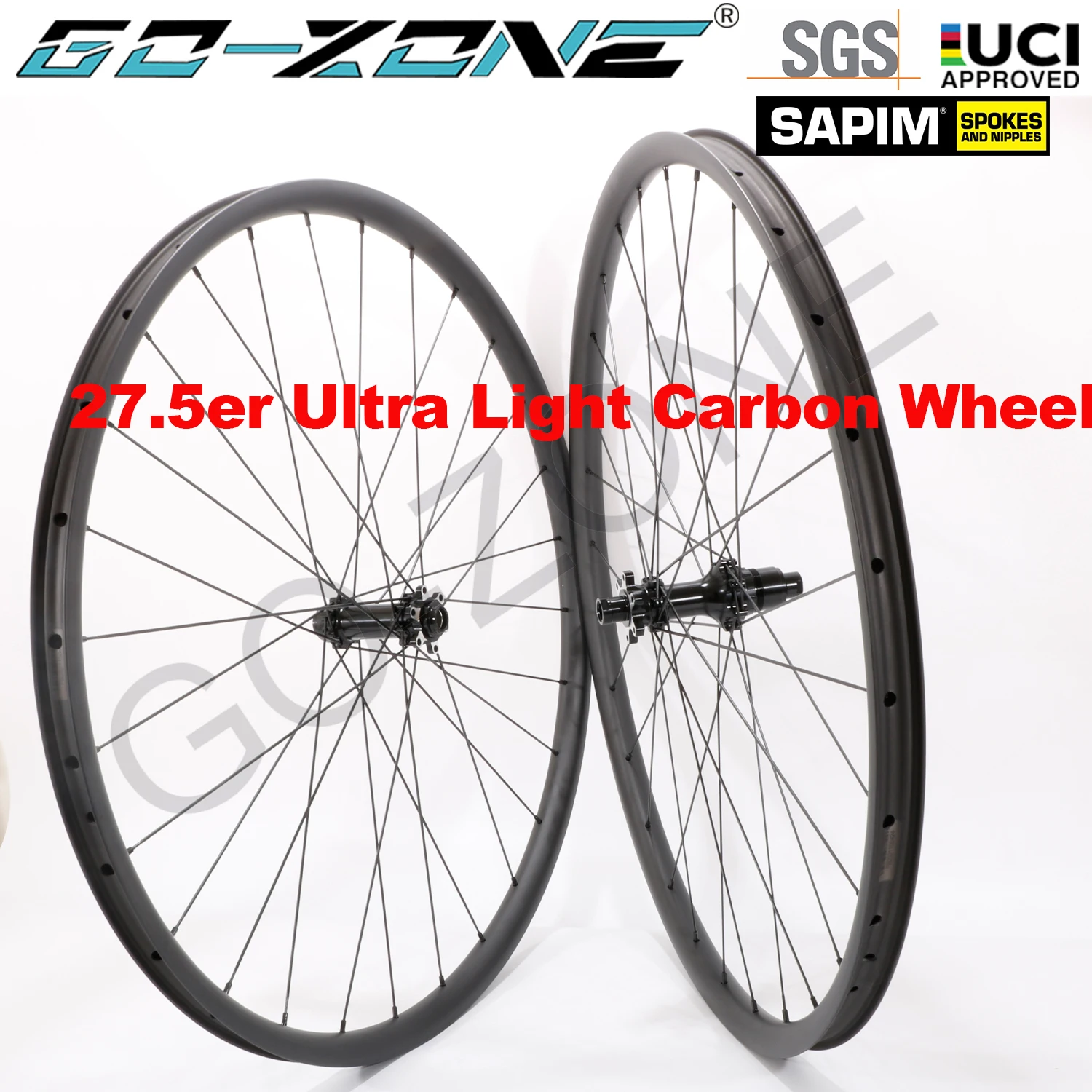 

Карбоновые сверхлегкие бескамерные колеса 27.5er MTB GO-ZONE PRO4 Sapim через ось/быстросъемные/углеродные велосипедные детали Boost