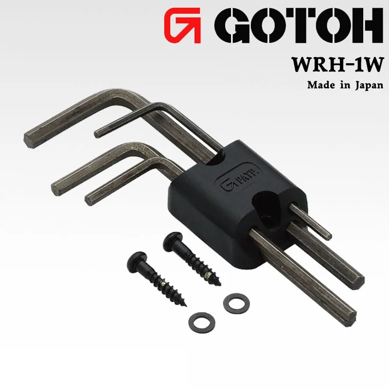 Gotoh WRH-1W Black Wrench Holder w/ 4 Allen Hex Keys