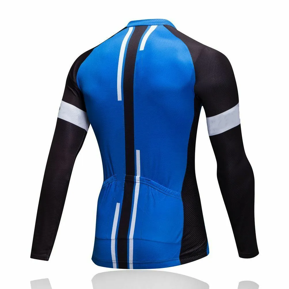 New Mountain Bike Triathlon Long Sleeve Ultraviolet-Proof Breathable Tight Fitting Jersey Suit Cycling Clothes With Pocket