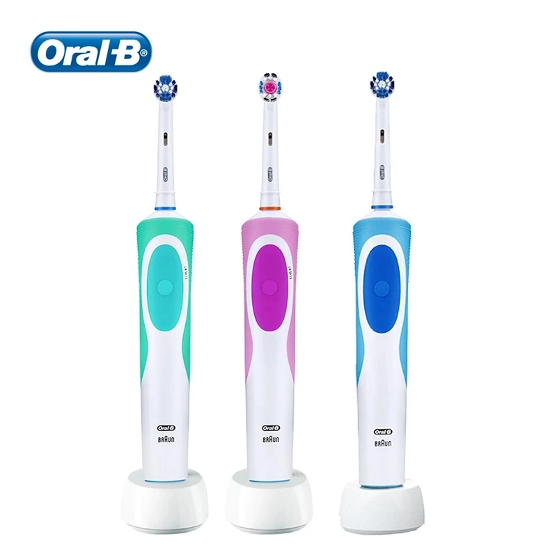 

Оригинальная электрическая зубная щетка Oral B, вращающиеся кисти, перезаряжаемая зубная щетка, мягкая щетина, Глубокая чистка, гигиена полости рта