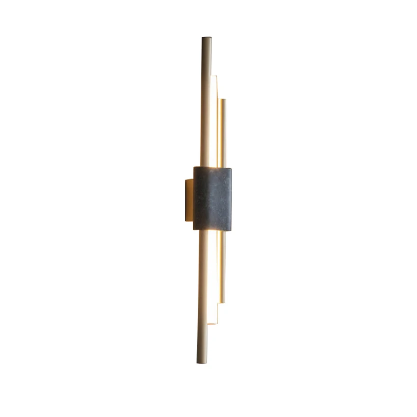 Post-modern Luxury Marble All-copper Wall Lamps Bedroom Living Room Dining Nordic Study Stairwell