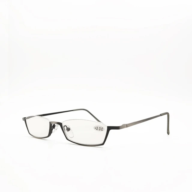 Half under rim fashion glasses