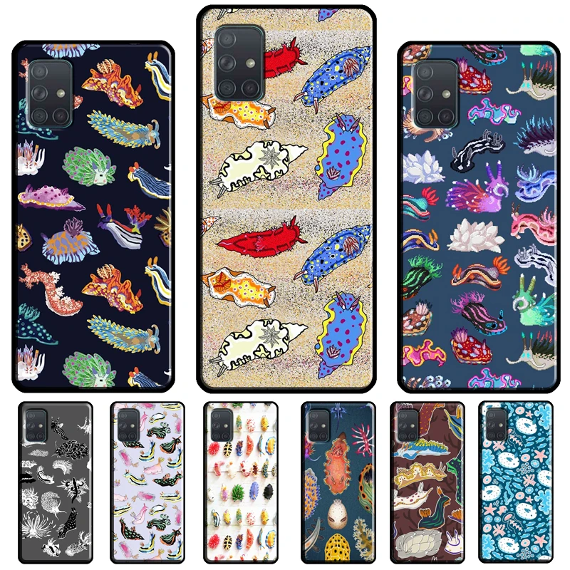 Nudibranch Sea Slug Case For Samsung A54 A34 A14 A24 A12 A22 A32 A42 A52 A51 A71 A50 A70 A13 A23 A33 A53 Cover