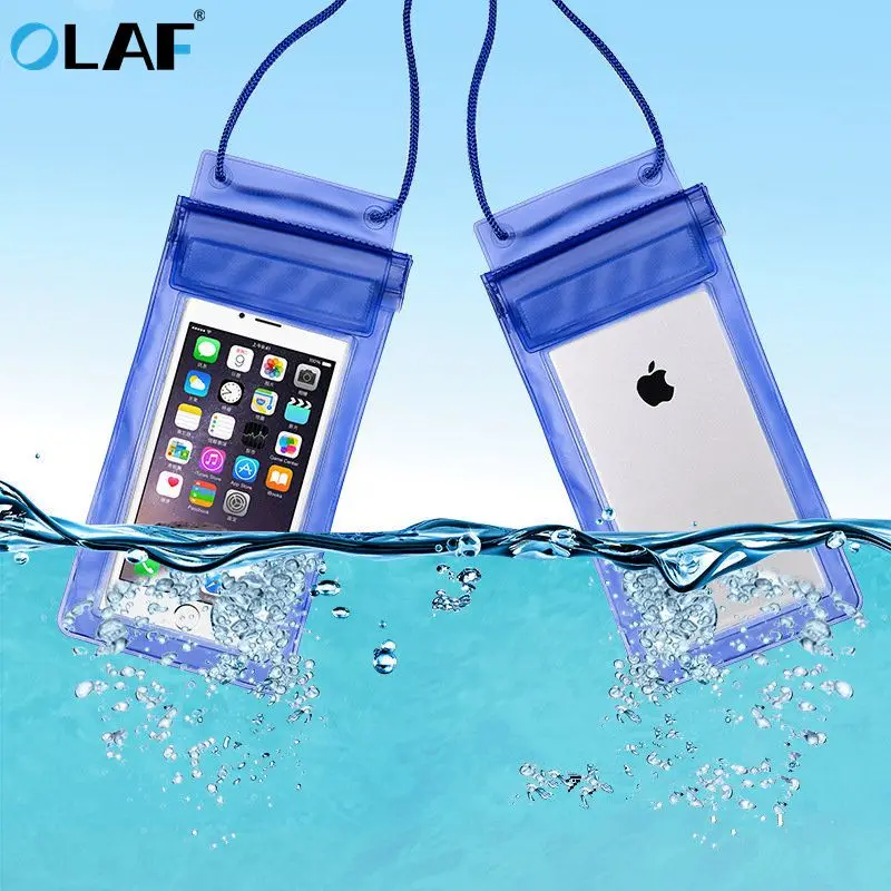 OLAF Universal Waterproof Case For iPhone X 8 7 Cover Pouch Bag Cases Coque Water proof Phone Case For Samsung S9 Xiaomi 6 inch