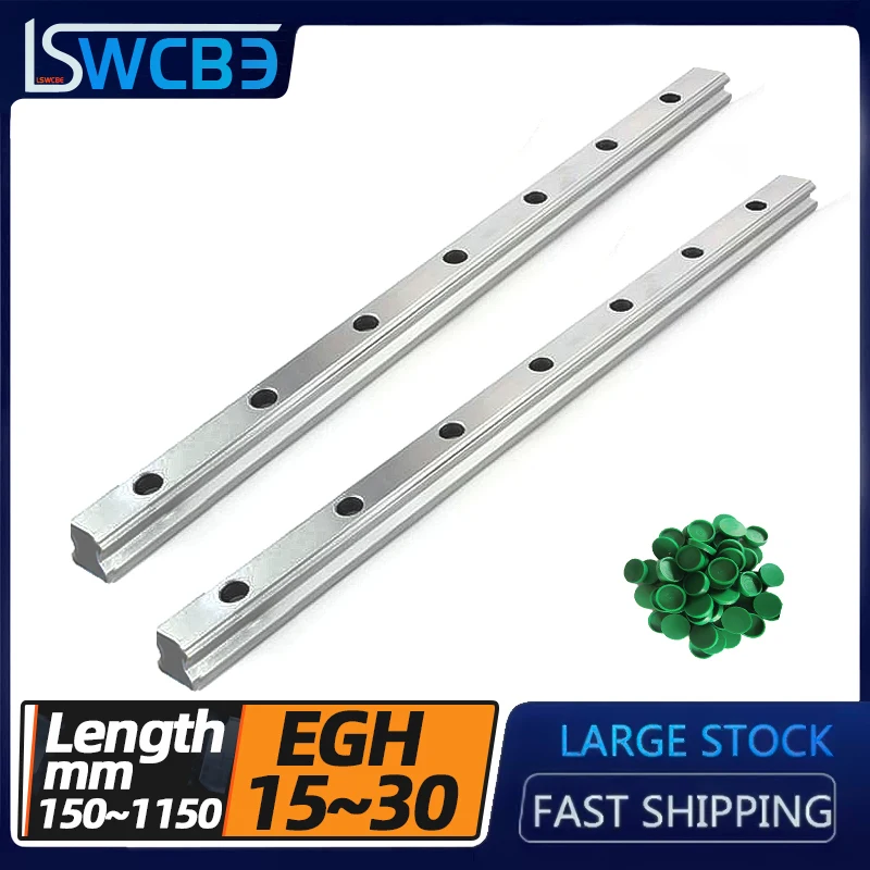 High-precision linear low-group guide rail slider slide rail linear rail,1PC/2PCS EGH15/20/25/30 guide rail 150-1150mm