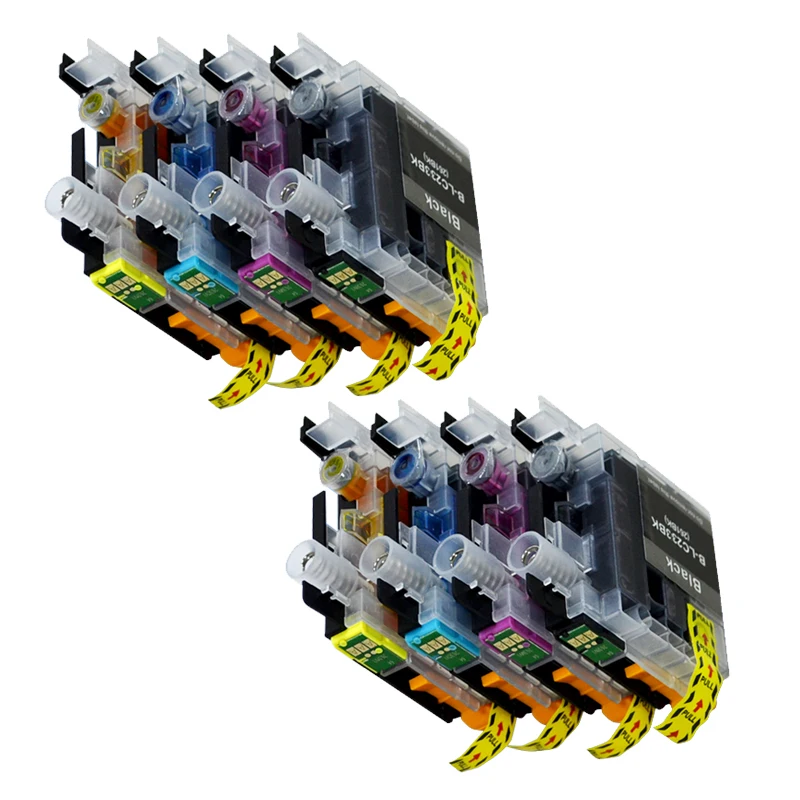 8pcs LC233 compatible ink cartridge For brother LC 233 DCP-J562DW DCP-4120DW MFC-J480DW MFC-J4620DW ink cartridge LC233 full ink