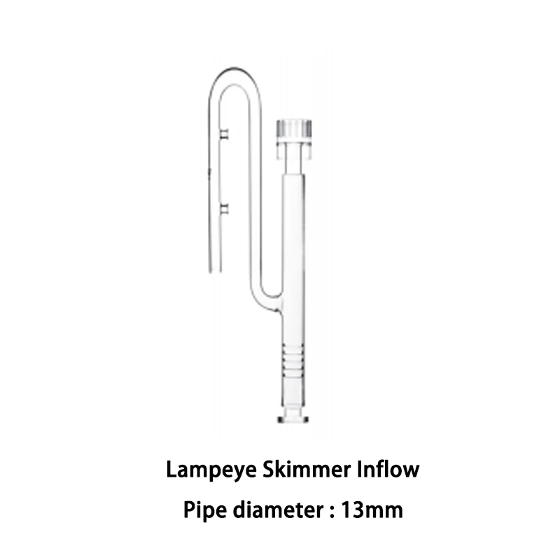 NONE Viv ada Qualität Glas Pfingstrosen rohr Zufluss Abfluss Spin Lampeye Skimmer für Aquarium Filter rohr und Wasserpumpe 10