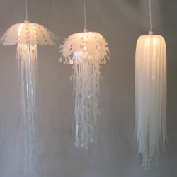 Modern pvc Jellyfish Pendant Light for living room Restaurant bedroom bar hanging lighting