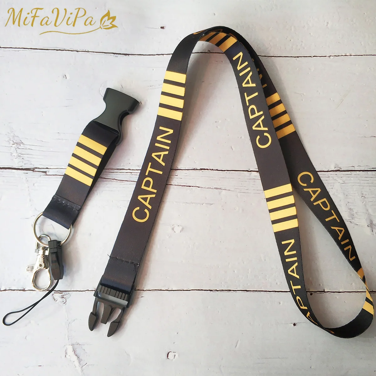 50 PCS Fashion Trinket Captain Lanyards Neck Strap Phone Chaveiro Keychain llavero Lanyard for ID Card Holder Cabin Crew Gift