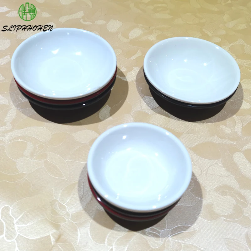 Small Round Seasoning Sauce Mustard Dishes Restaurant Dressing Dinnerware A5 Melamine Imitation Porcelain Tableware