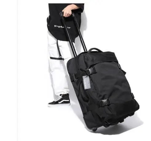 Travel trolley bags men 24 Inch Travel trolley Rolling Luggage bags Women wheeled bag oxford large baggage suitcase on wheels