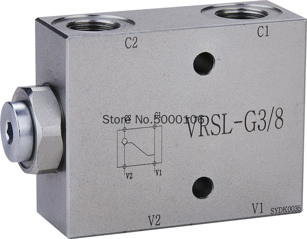 Two-way Hydraulic Lock, Outrigger Lock, Cylinder Safety Valve VRDE-G1 / 4 / VRDE-G3 / 8, VRDL-G3 / 8