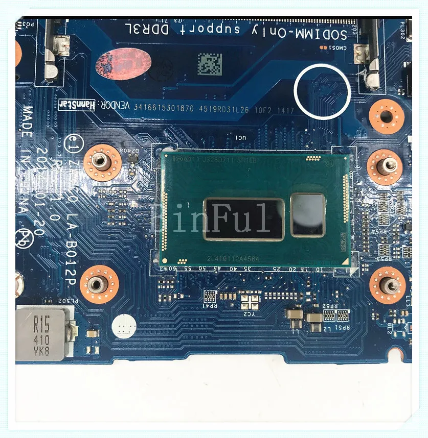 Placa base 0FV11Y FV11Y para portátil, placa base ZAVC0 CN-0FV11Y con SR1EB LA-B012P CPU 5447, funciona bien, para Dell 5442, 5542, 5547, 100%