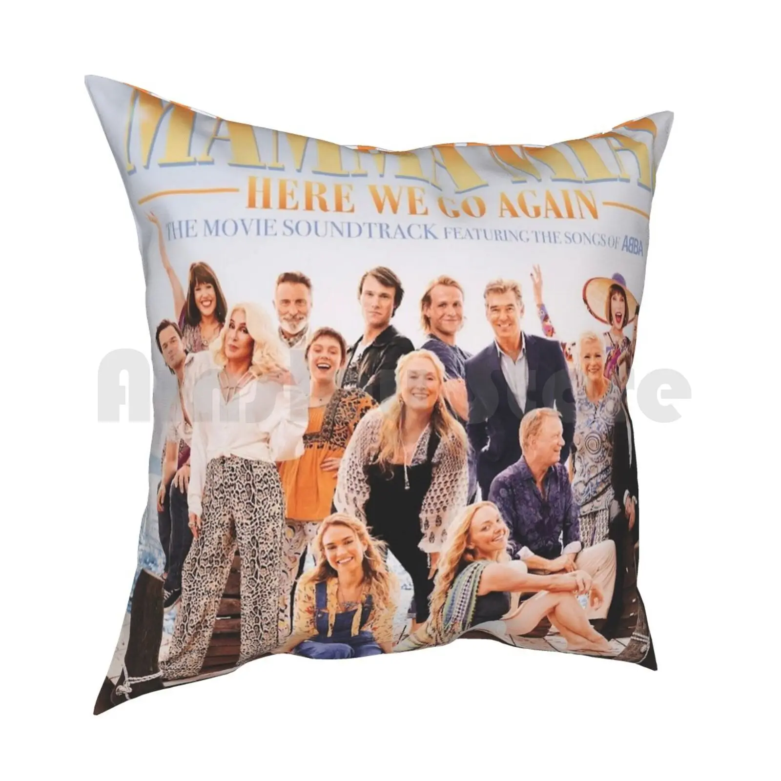 Mamma Mia! Here We Go Again Pillow Case Printed Home Soft Throw Pillow Mamma Mia Here We Go Again Soundtrack Movie