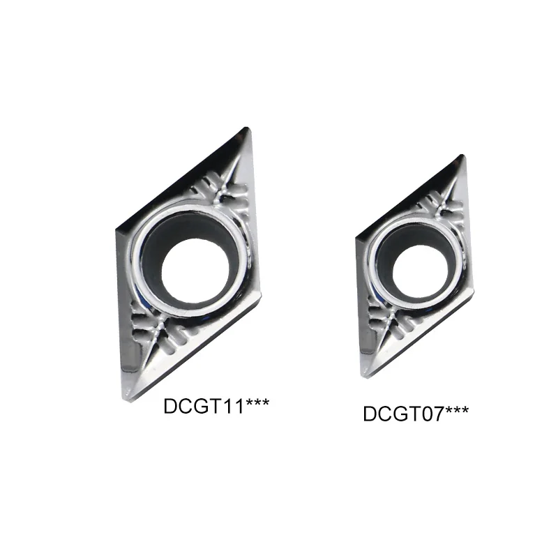 DCGT11T302 AK  DCGT 11T308 DCGT070204 Aluminum Turning Inserts Carbide Blade cnc Lathe Cutter for Aluminum Plastics Copper Tool