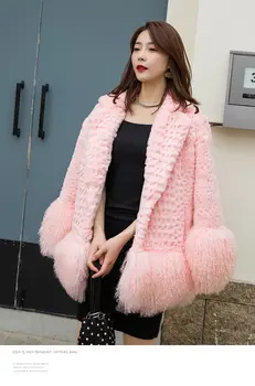 10 best sales Casaco com gola e punhos de pele - №8