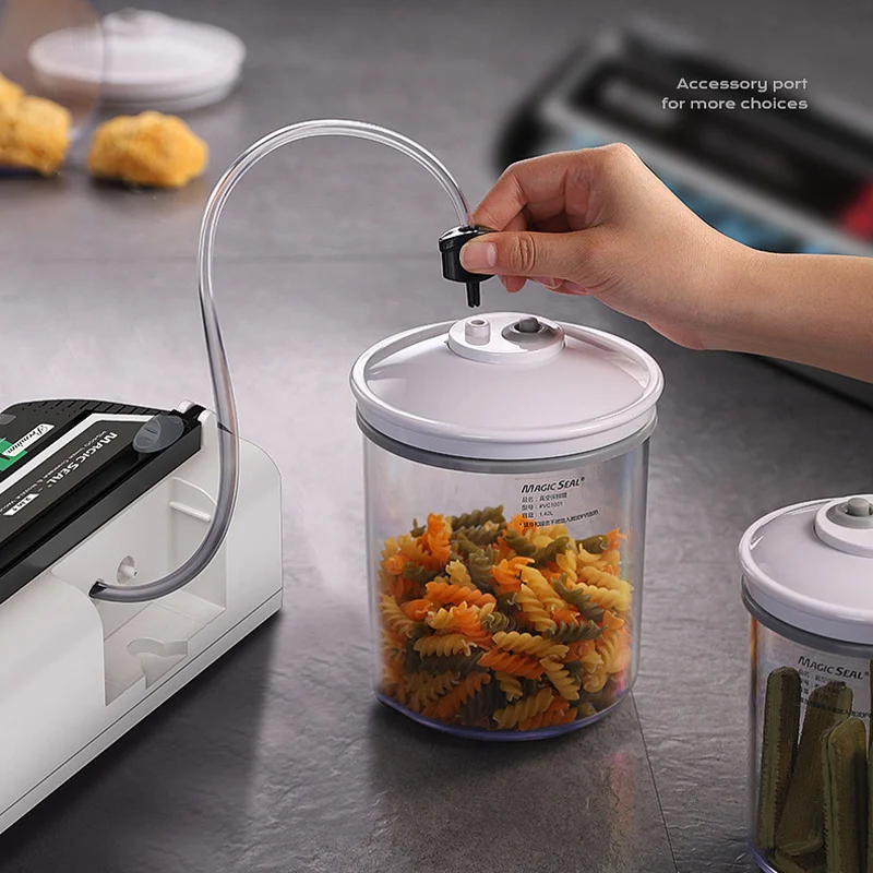 MAGIC SEAL MS400 Food Vacuum Sealer Machine Best Vacuum Sealer Packaging Machine Plastic Bag Sealer Common To All Bags