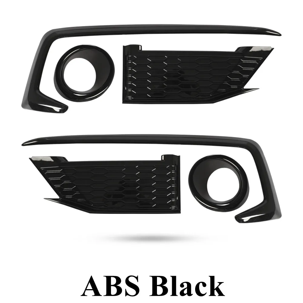 For Honda Civic 10th sedan 2019 2020 ABS Glossy Black Front Fog Light Lamp Bumper Protector Cover foglight Eyebrow Eyelid Trim