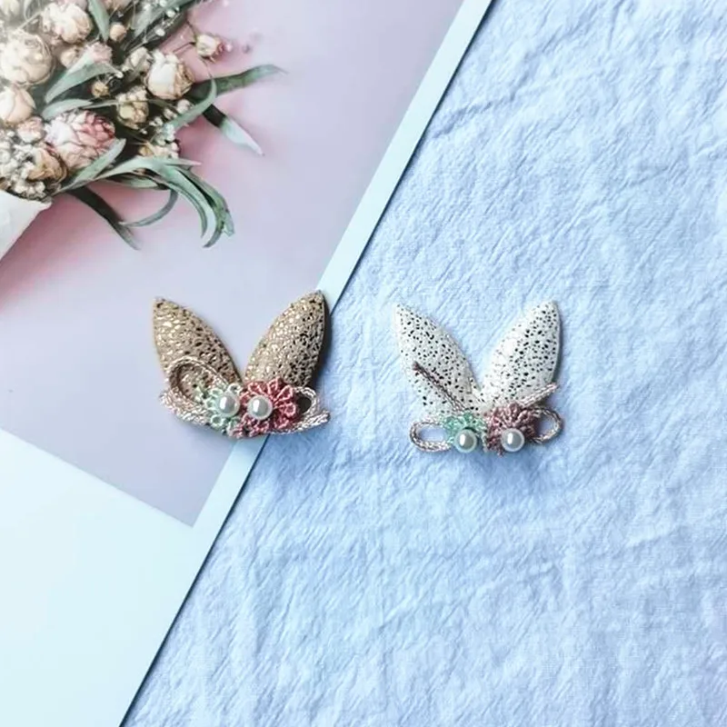 Cartoon Cloth Patches for Clothes, Bear and Rabbit Padded Patches Sewing Supplies Decoration, 20 PCs/Lot