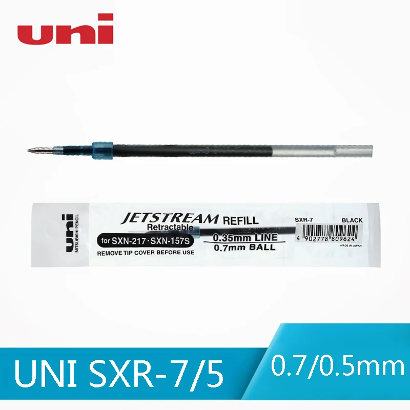 

12 шт./лот Uni SXR-7 / SXR-5 Smooth Oil Refill 157S Ball Point Refill 0,7/0,5 мм для гелевых ручек SXN-1000/SXN-157S/SXN-189DS