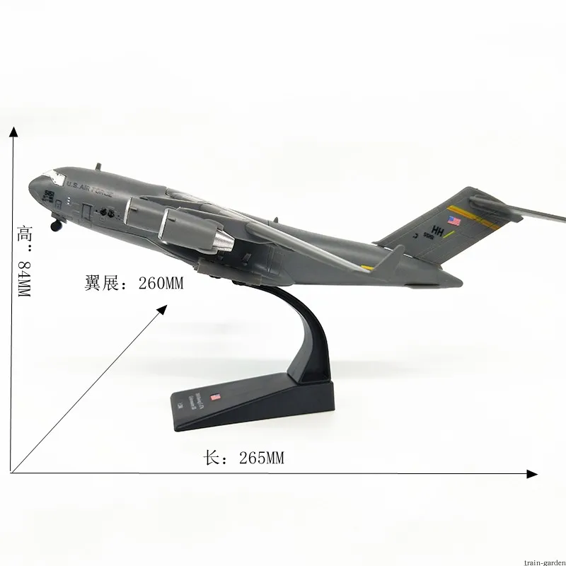 1/200 U.S. Navy Army C-17 Globemaster Transport aircraft airplane plane fighter model toy for indoor display children collection