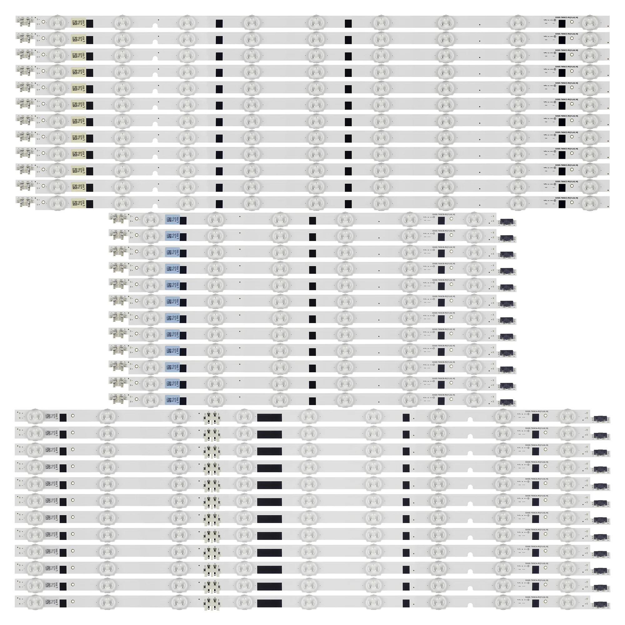 

LED Backlight Strip For Samsung 75" 2013SVS75F D2GE-750SCA SCB SCC-R3 UN75F7100 UE75F6300 UN75F6300 UE75F6400 UE75F6470