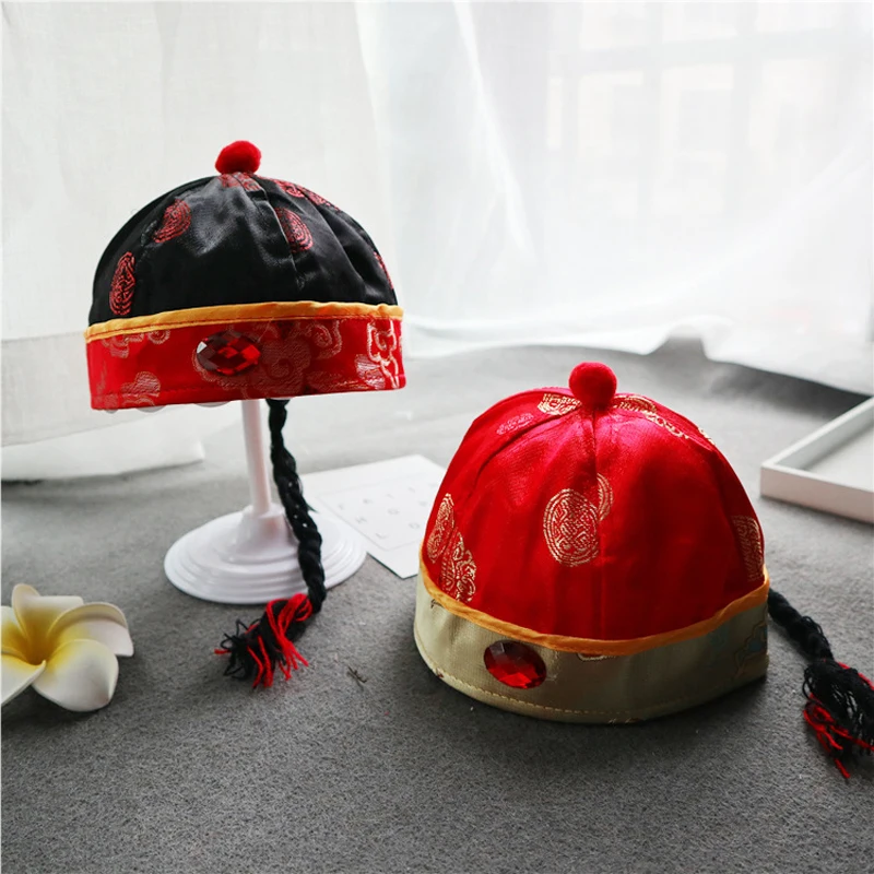 Cute Baby Infant Boy Girl Emperor Cap Chinese Fashion Hat Newest Summer Newborn Baby Girl Boy Sun Caps DS19