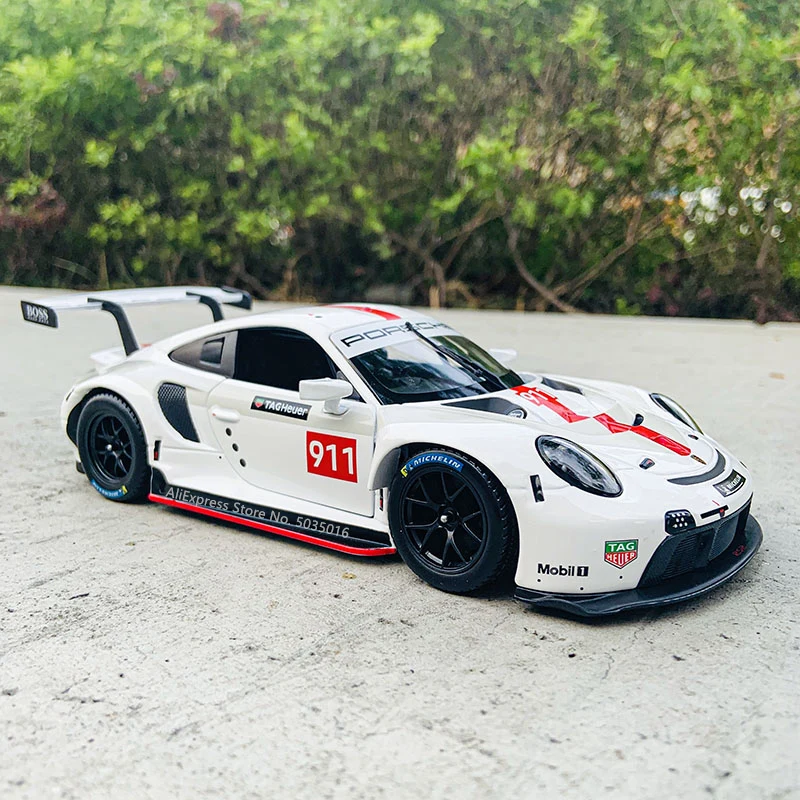 Bburago 1:24 Porsche 911 RSR racing edition druckguss legierung auto modell Kunst Deco Sammlung Spielzeug werkzeuge geschenk fabrik genehmigung