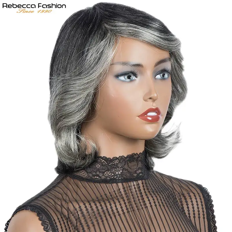 Rebecca Pixie Hair Straight Hair Short Cut Wig Short Wave Human Hair Full Mechanism Made Wig Brazilian Human Hair Wigs Cheap Wig