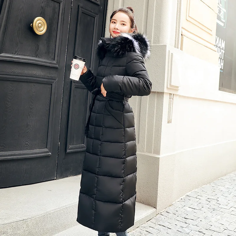 Winter Jacket Women Parkas 2021 New Coat Fur Collar Hooded Parka Korean version Female Thick Warm Cotton Padded Jacket Outerwear