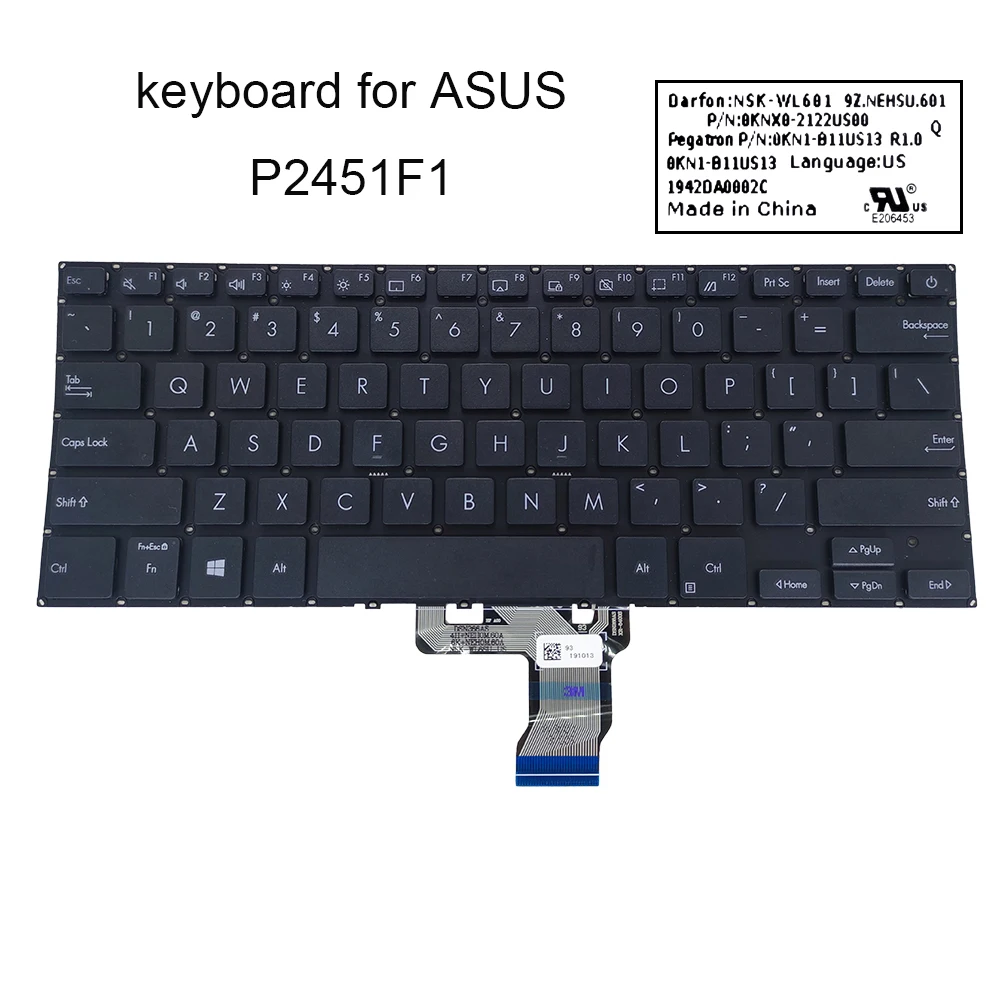 

UK US RU Russian Laptop keyboard for ASUS ExpertBook P2451FA P2451FB P2451FA-EB British English Keyboards 0KN1 B11UK13 B11US13