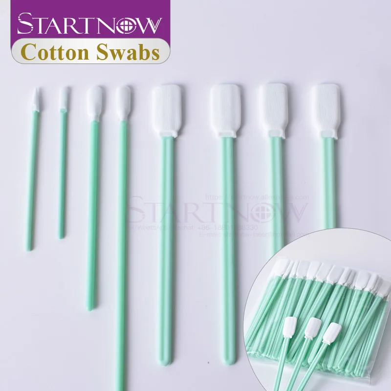 Startnow Industry-Cotons-tiges non tissés antistatiques sans poussière, machine à livres, outils de longueur 70mm, 100mm, 161mm, paquet de 100 pièces