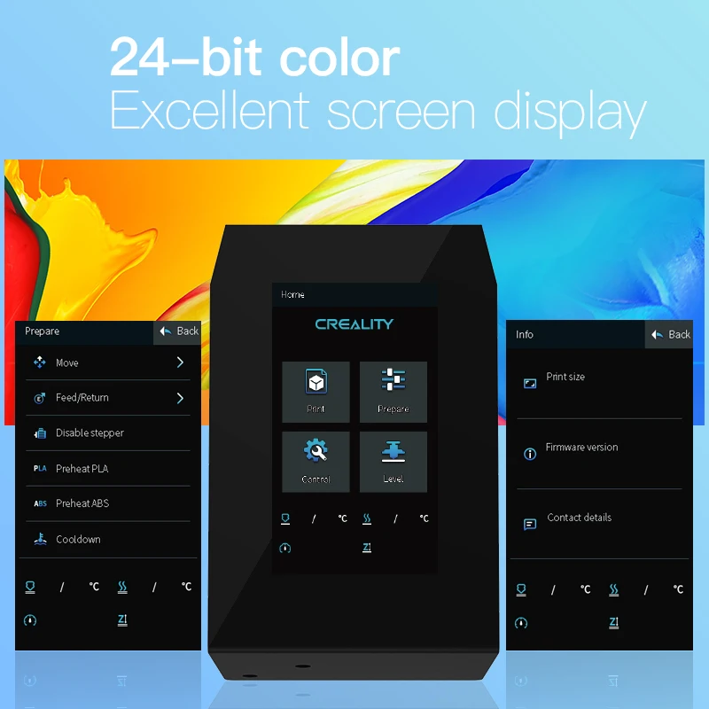 

4.3inch 24-bit Colorful Intelligent HD Touch Screen Kit Mass Memory Easy Installation Display/User-friendly For CR-6 SE Printer