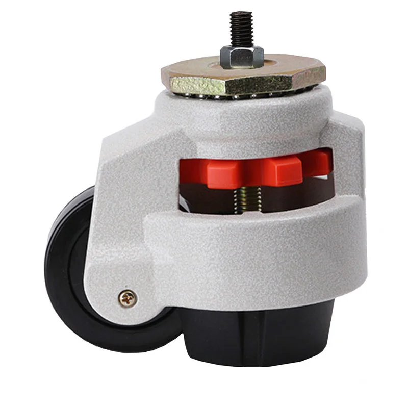Durable 8PCS Heavy Duty Adjustable Industrial Casters Retractable Leveling Industrial Machine Equipment Casters Universal Wheel