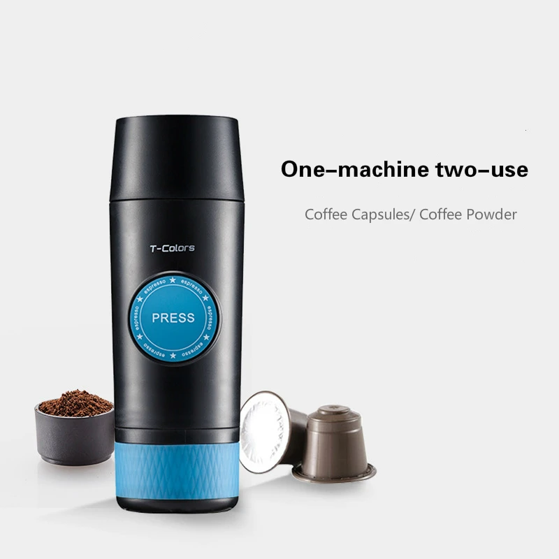 Mini Espresso portable coffee machine electric USB hot and cold extract coffee powder capsule 18BAR