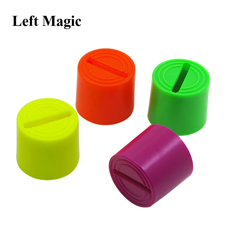 Incredible Coin Vanisher Bank Magic Tricks Coin  Disappearing Penetration Magic Tube  Props Children Puzzle Toy Illusions Mental