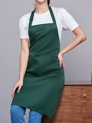 Hot Sale Cooking Kitchen Apron For Woman Men Chef Waiter Cafe Shop BBQ Hairdresser Aprons Bibs Kitchen Accessory