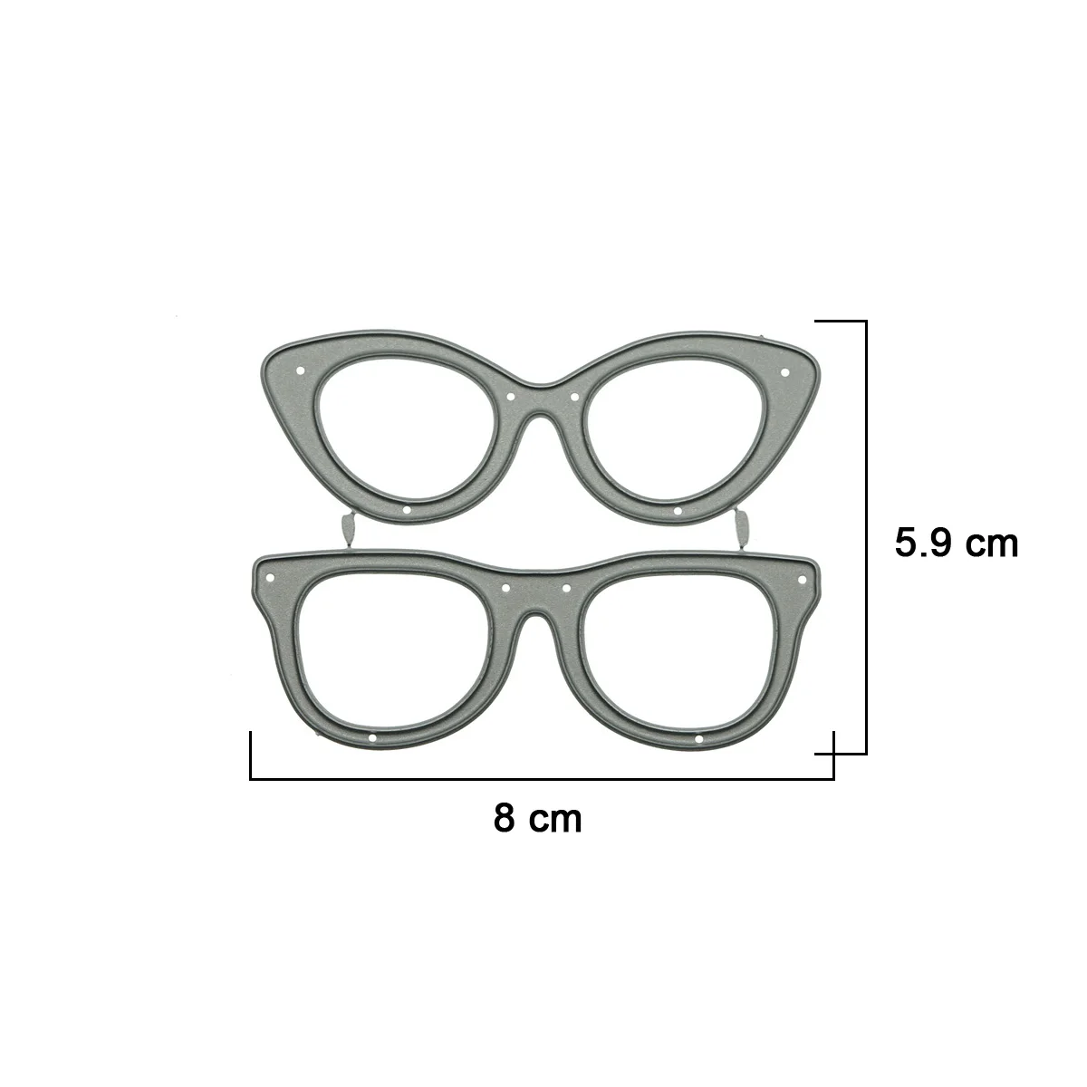 Funny Glasses Pattern Cutting Dies For Scrapbooking Metal Cutter Mold DIY Clipart Invitation Card Album Photo Decorating Craft