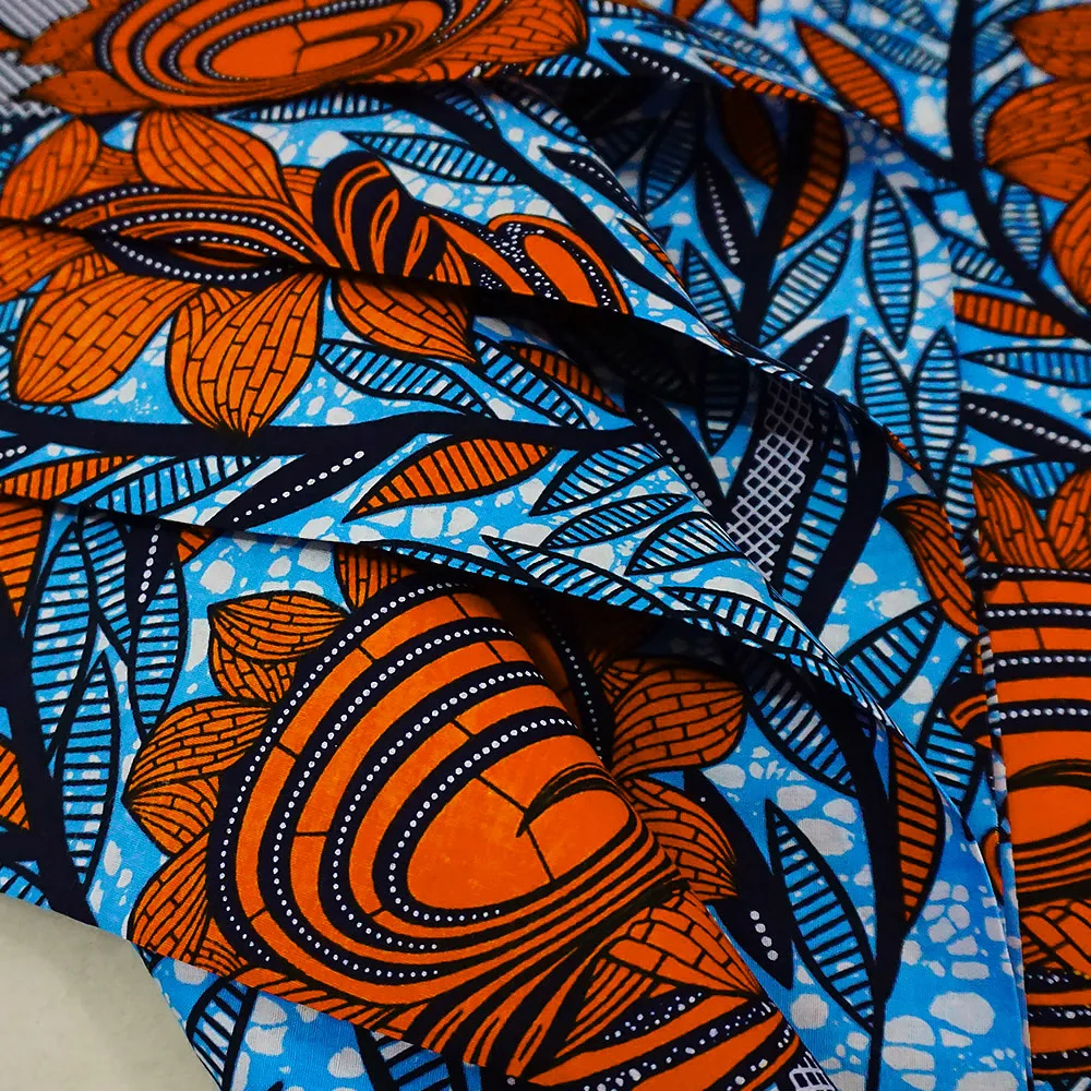 African Wax Printed Fabric Patchwork For Dress Sewing Crafts DIY Material 100% Cotton  Breathable Tissu High Quality Fabric