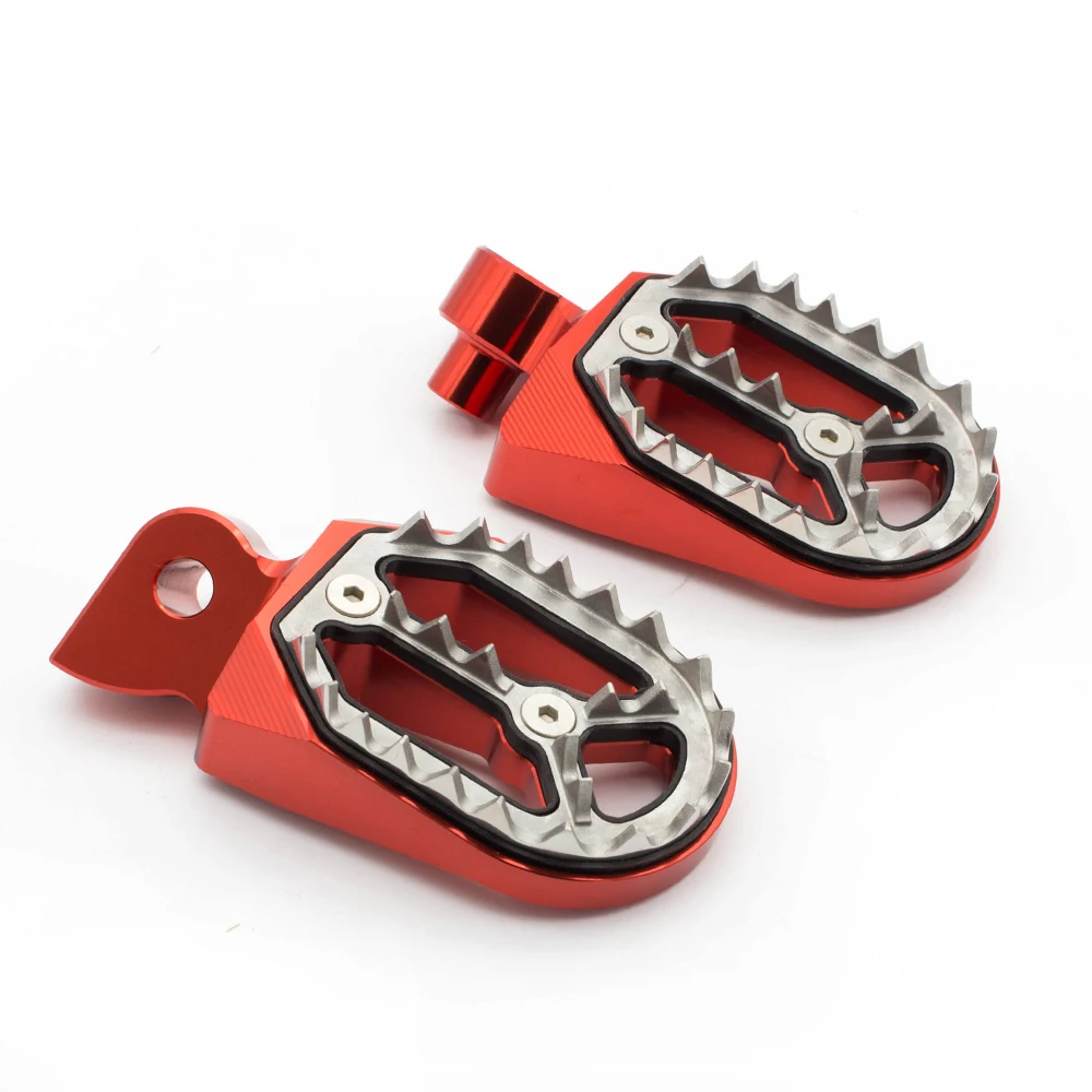 Foot Peg Dirt bike Shark Teeth Footrests Footpegs Pegs Pedals For Yamaha YZ450F WR450F 2003-2020 2019 2018 2017 2016 2015 2014