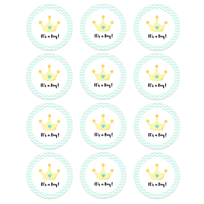 24/48pcs Baby Shower Self-adhesive Stickers Boy or Girl Vote Stickers for Gender Reveal Party Creative Decoration Home Supplies