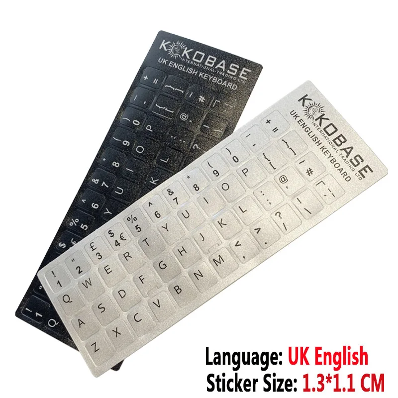 SR UK British English Language Standard Waterproof Keyboard Cover Stickers Button Letters Computer Laptop Skins Accessories