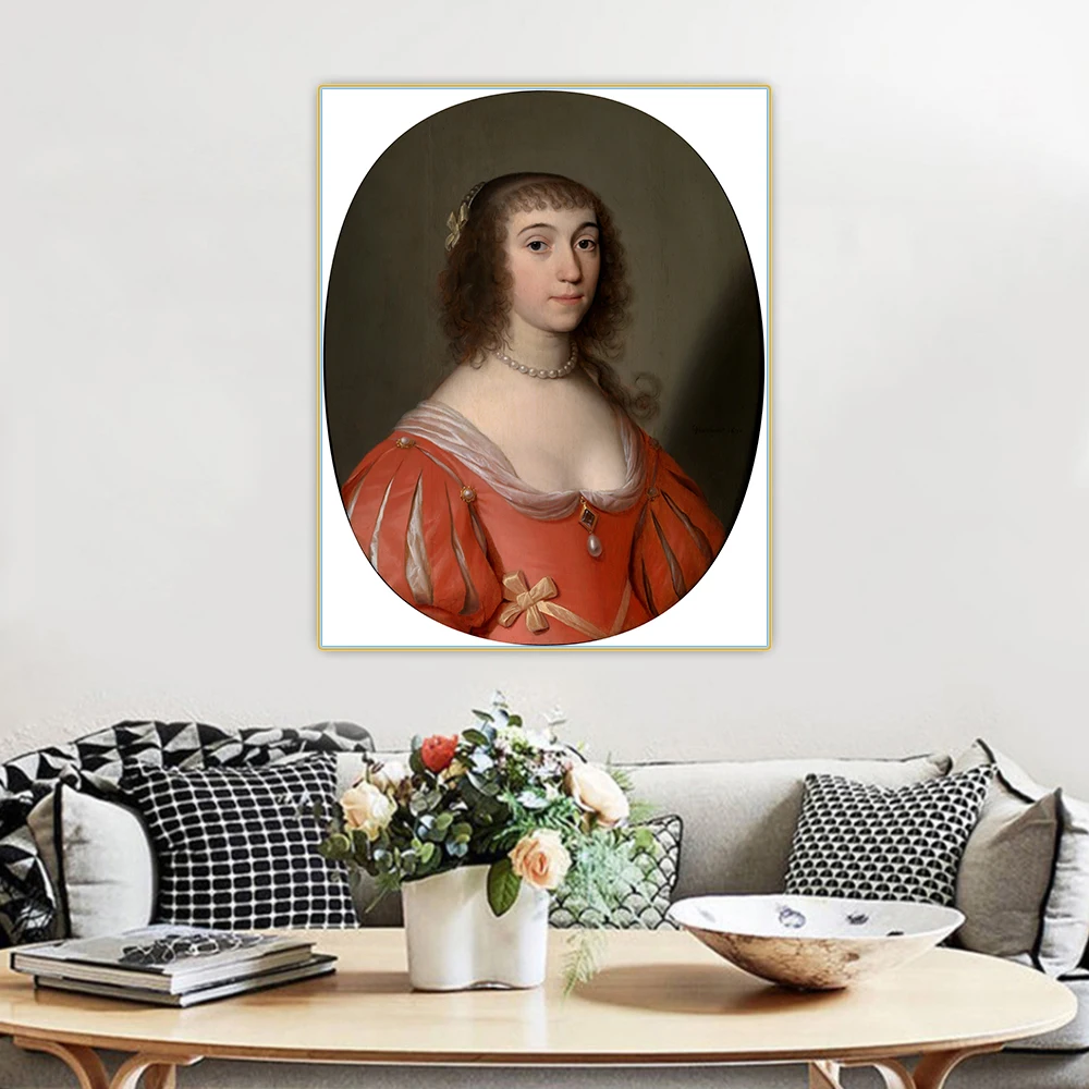 Sabina Delphica, Princess of Portugal by Gerard van Honthorst Canvas Oil Painting Aesthetic Picture Wall Decor Home Decoration