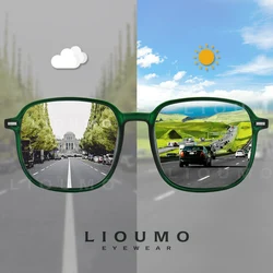 LIOUMO Fashion Sunglasses For Women Photochromic Eyewear Men's Polarized Driving Glasses Unisex Trendy Chameleon Lens zonnebril