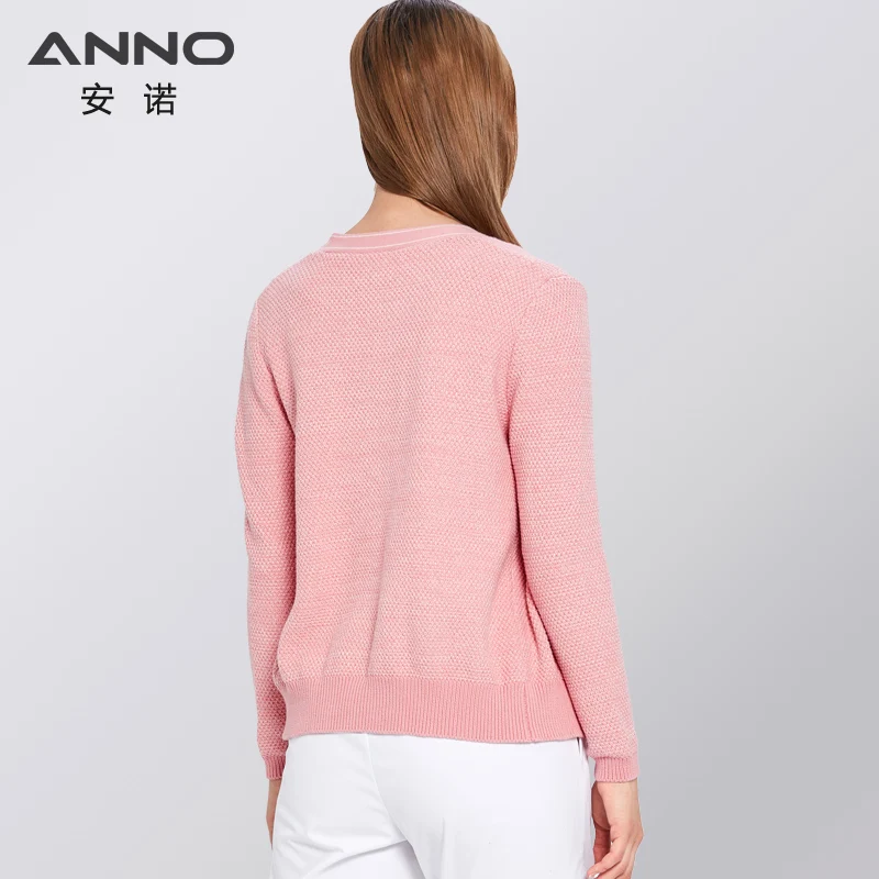 ANNO-Pull en coton pour femme, équipement hospitalier, vêtements de travail féminins, chemise de maintien au chaud, manteau rose, vêtements d'extérieur, mode infirmière, hiver