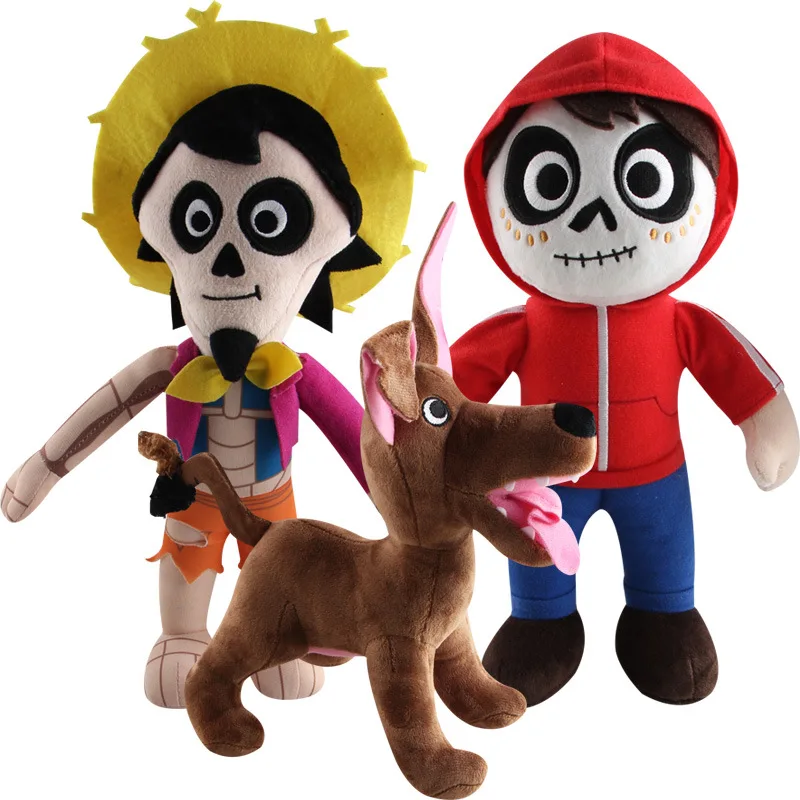 22-30cm Movie COCO Pixar Plush Toys Miguel Hector Dante Dog Death Pepita Soft Stuffed Plush Toys Animal Doll for Birthday Gifts