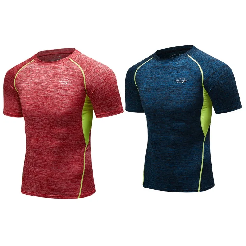 

Sport Shirt Compression Quick Dry Sweatshirt Gym Clothing Running Fitness Tshirt Men Training Cycling Bodybuilding Workout Shirt