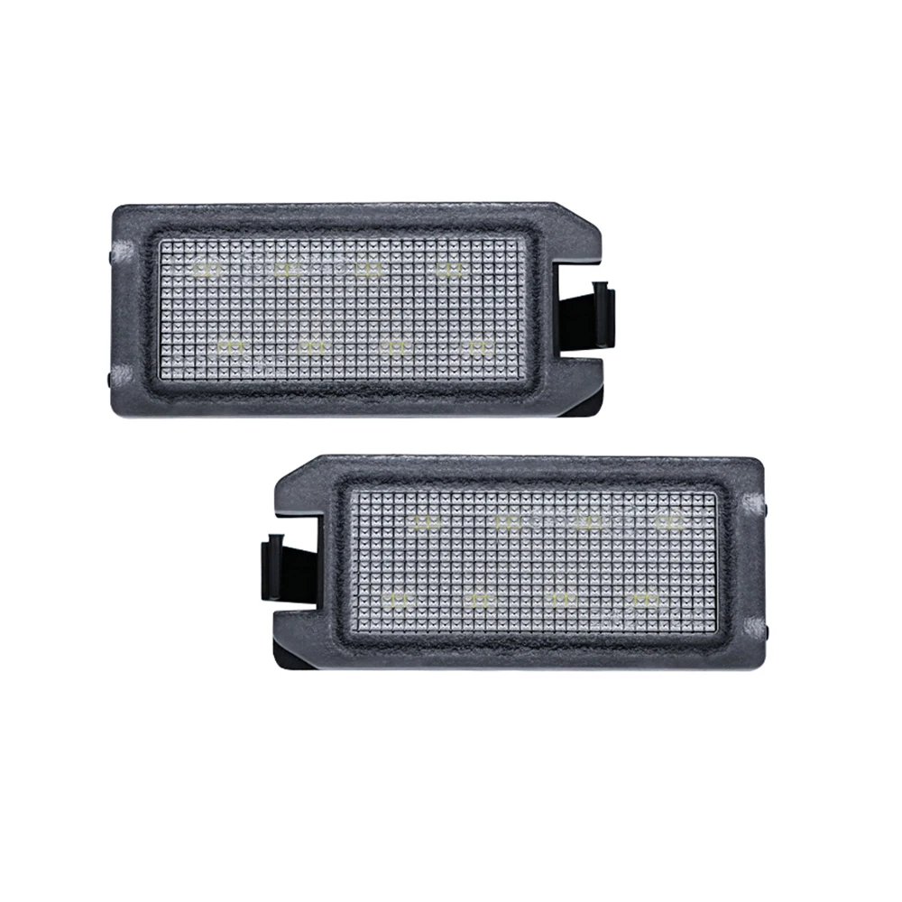 2Pcs For Jeep Grand Cherokee Compass Patriot For Maserati Levante For Fiat 500 For Dodge Viper  LED Number License Plate Light